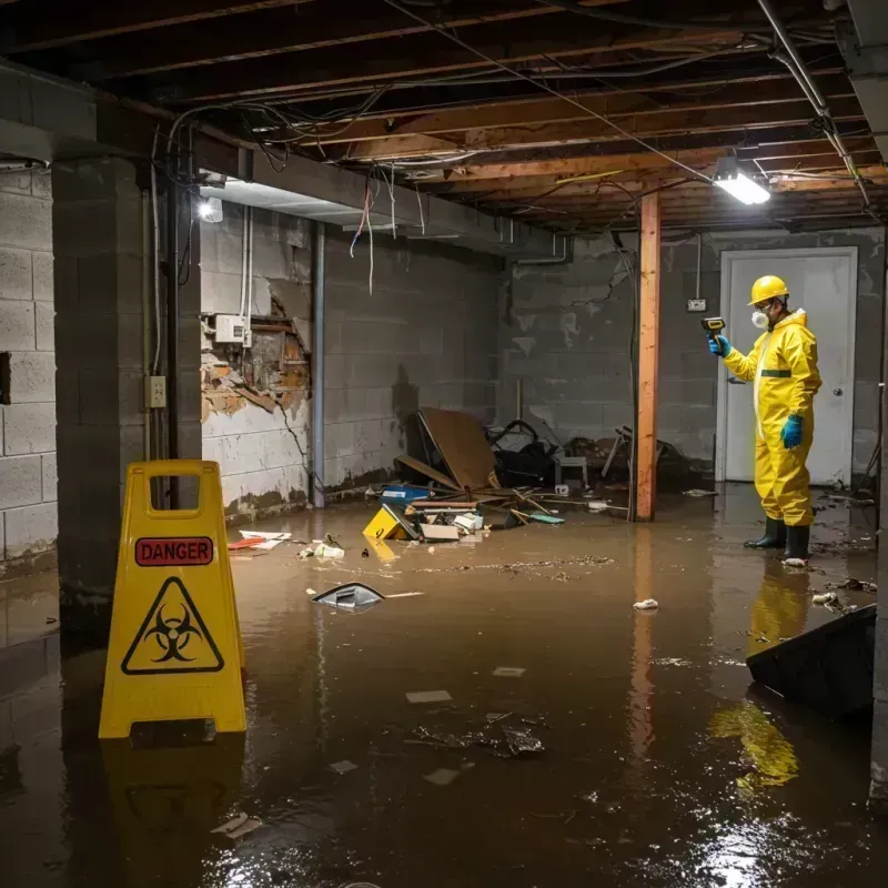 Flooded Basement Electrical Hazard in Pawling, NY Property